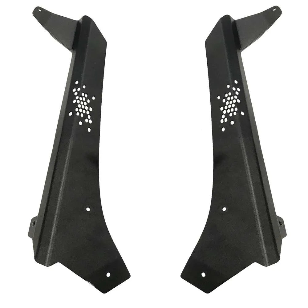 Jeep Wrangler JL and Gladiator JT Lower Cowl LED Light Pod Brackets and Upper Bar Brackets Rock Slide Engineering