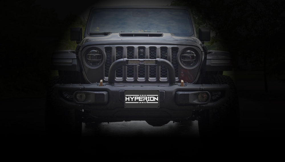 TYRI V12 Black 4300 eLumen Hyperion Light Bar Hoop For Jeep Wrangler JL