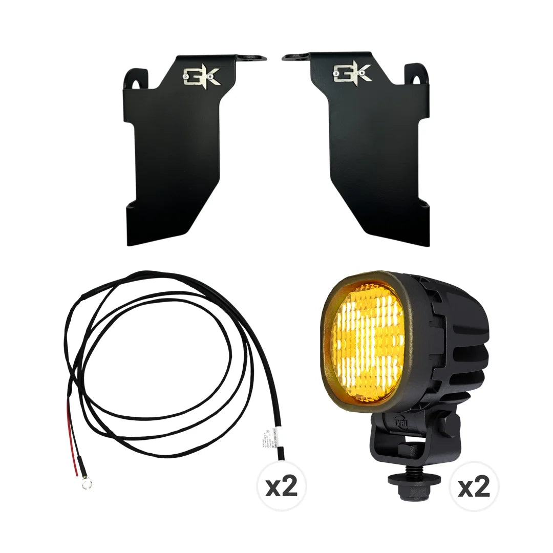 Ford Raptor Steerable Knuckle Amber Light Complete Kit (10-14)