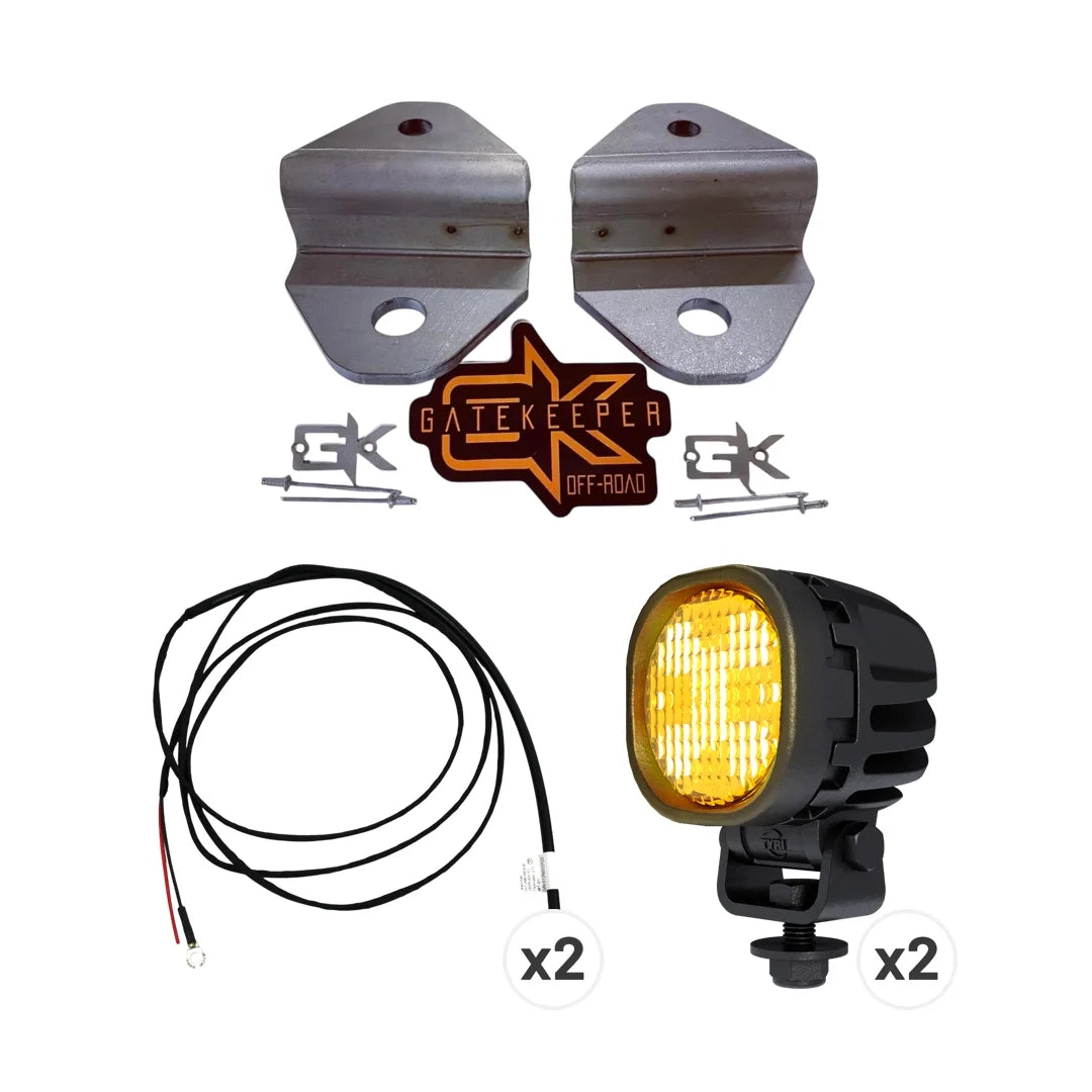 Universal DIY Steerable Amber Light Kit Complete