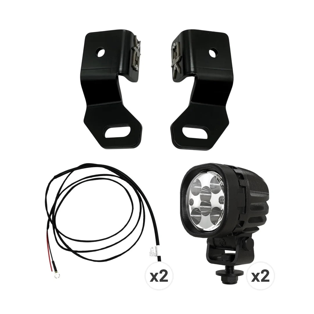 Ford Super Duty (23+) Steerable Knuckle Spot Light Complete Kit