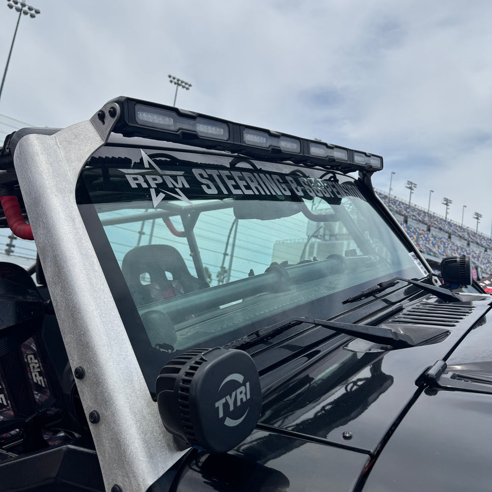 Jeep Wrangler JK Windshield Mount for Hyperion V48 - Raw Aluminum